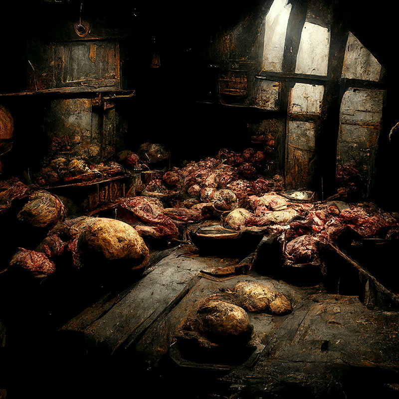 The butchers cellar (cover artwork)